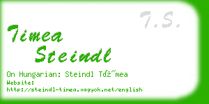 timea steindl business card